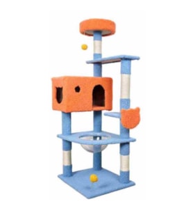SENYE Kedi Tırmalama Ağacı 60x50x155 cm Peluş Kaplama Demonte Kedi Kulesi