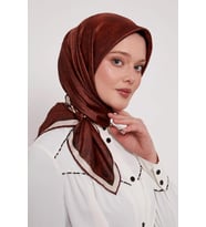Levidor Kristal Eşarp Bulut Batik Kiremit