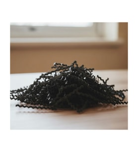 Esila Kağıtçılık Antrasit / Mat Siyah Z Zigzag Kırpık Kağıt 500 gr Hediye Kutu Dolgu Süsleme