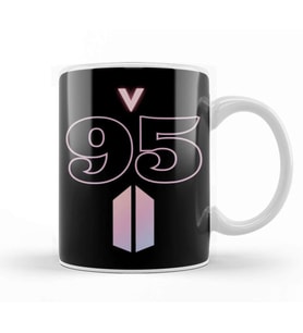 Bts V 95 Logo Kupa Bardak Porselen