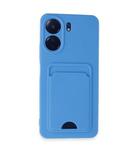 Xiaomi Redmi 13c Kılıf Kelvin Kartvizitli Silikon - Mavi
