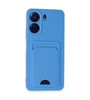 Xiaomi Redmi 13c Kılıf Kelvin Kartvizitli Silikon - Mavi