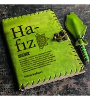 Lügatçe Hafız İsme Özel Deri Defter (Yeşil)