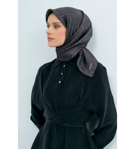 Armine Saf İpek Sura Eşarp-2026 İlkbahar-Yaz- 952200D (Antrasit)
