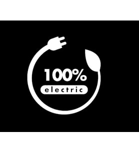 Elektirikli Araç Araba Uyarı Etiketi Beyaz Renk 13CM