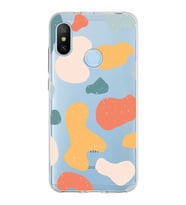 Xiaomi Mi A2 Lite Uyumlu Kapak Grunge Tasarımlı Şeffaf Silikon Kılıf
