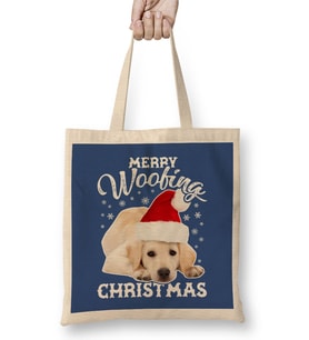 Merry Woofing Christmas Dog Bez Çanta Uzun Saplı