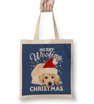 Merry Woofing Christmas Dog Bez Çanta Uzun Saplı