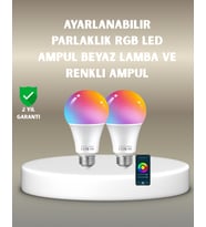Northcity Akıllı 9W RGBW LED Ampul - Wi-Fi Kontrollü Renkli Aydınlatma