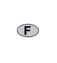 Etiketçilere Özel Reflektif Sticker F Fransa Sticker