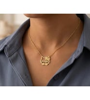 Kişiye Özel Tasarım Hello Kitty İsim Kolye 925K Gümüş (Gold)