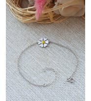 Papatya Gümüş Bileklik