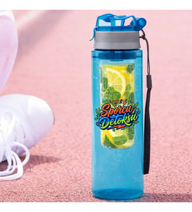 BK Gift Detoks Tasarımlı Süzgeç Hazneli Suluk 500 ml -5, BPA İçermeyen Detoks Matara