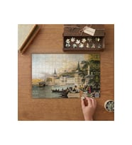 Kuleli Askeri Lisesi Tasarımı 240 parça Ahşap Puzzle Ahşap Kutuda MP06497