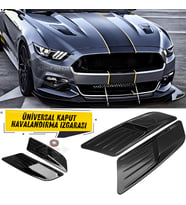 Üniversal Her Araca Uyumlu Kaput Üstü Havalandırma Izgarası Tavan Vent Air Scoop Spor İthal 2 Adet