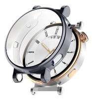 Sneezy Huawei Watch Gt4 41mm Tpu Yumuşak Silikon Kasa Ve Ekran Koruyucu (Füme)