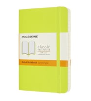 Moleskine Yumuşak Kapak Defter Limon Yeşili (Çizgili - 13x21)