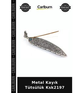 Özel Üretim Dekoratif Ev Aksesuarı Hediyelik Şık Metal Kayık Tütsülük