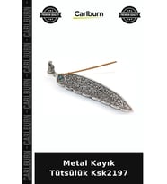 Özel Üretim Dekoratif Ev Aksesuarı Hediyelik Şık Metal Kayık Tütsülük
