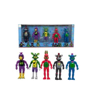 Five Nights At Freddy's FNAF 5'li Büyük Boy Figür Seti – 15 cm Işıklı Karakterler (Çok Renkli)