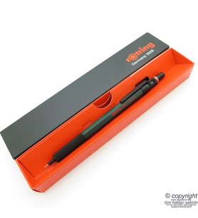 Rotring 500 Yeşil 0.5 Mekanik Kurşun Kalem  İsme Özel Kalem (Siyah-Gri)