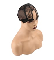 Küçük U Lace Tül Peruk Dikim Filesi / Siyah
