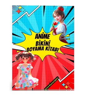 Anime Bikini Boyama Kitabı (50 Seçilmiş Anime-Afiş İlaveli)