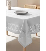 Jumbo Jakar Gri Sıvı İtici Leke Tutmaz Masa Örtüsü 160x220 cm