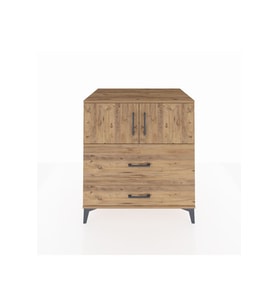 Kronos Şifonyer 2 Raflı 2 Çekmeceli 2 Kapaklı 88x59x96 Çam-Çam