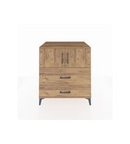 Kronos Şifonyer 2 Raflı 2 Çekmeceli 2 Kapaklı 88x59x96 Çam-Çam