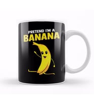 Pretend I m A Banana Gymnastics Pun Kupa Bardak Porselen