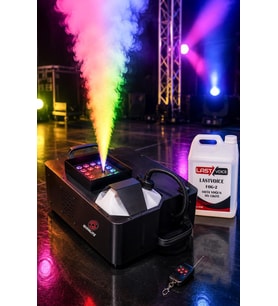 Quenlite Volcano-2500LK DMX Sis Makinası 2500 Watt LED Işıklı Uzaktan Kumandalı (5 Litre Likitli)
