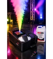 Quenlite Volcano-2500LK DMX Sis Makinası 2500 Watt LED Işıklı Uzaktan Kumandalı (5 Litre Likitli)