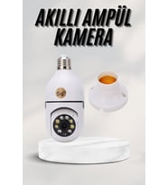 Northcity Akıllı Wifi Duylu Ampul Görünümlü 360° PTZ Kamera - Ev Güvenliği ve Kapsamlı İzleme