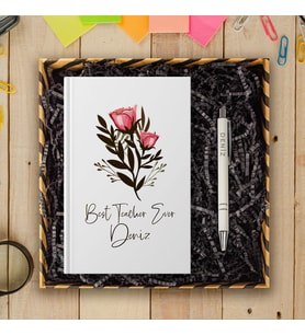 eJOYA Öğretmenlere Özel Tasarım Defter & Kalem & Hediye Kutusu 114377