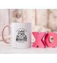 BK Gift Kişiye Özel Motorcu Temalı Pembe Kupa Bardak-1, Arkadaşa Hediye, Sevgiliye Hediye
