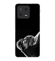 PrintiFy Xiaomi Mi 13 Pro ile Uyumlu Köpek 1 Kamera Korumalı Şeffaf Kılıf
