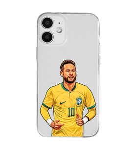 Iphone 12 Uyumlu Neymar Da Silva Tasarımlı Şeffaf Telefon Kılıfı
