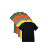 Unisex 5'li Renkli Basıc Tişört