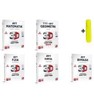 3D Yayınları AYT Sayısal Matematik Geometri Fizik Kimya Biyoloji Defter Seti 5 Kitap