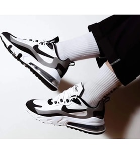 Nike Max Air 270 React World Wide White  CT1264 101 (Gri - Siyah - Beyaz)