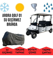 Arora Golf 01 Kabinli 3 Tekerlekli Motor Brandası Su Geçirmez