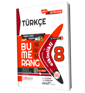 Günay Yayıncılık 2024 Günay 8. Sınıf Bumerang Serisi Türkçe Konu Anlatımlı ve Etkinlikli Soru Bankası (Çok Renkli)