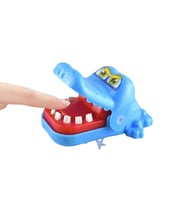 Mavi Timsah Ağzı Açılır Kapanır Maskot Anahtarlık