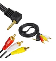 Fully G-523A 3.5 Mm Stereo Erkek / 3 RCA 1.5 Metre Uzun Jack Uydu Alıcısı AV Kablo