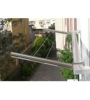 BALKON İÇİN KARE PROFİL ALÜMİNYUM ÇAMAŞIR KURUTMALIĞI - 60X25MM