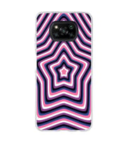 Poco X3 Pro / X3 NFC Uyumlu Yıldız Tasarımlı Şeffaf Telefon Kılıfı