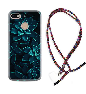 General Mobile GM8 Go GM9 GM20 Pro Plus Kılıf Boyun Asklı Rasta Silikon Mistik Çiçekler 1650