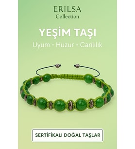 Sertifikalı Yeşim Doğal Taş Bileklik – Huzur, Uyum ve Canlılık Veren Özel Tasarım (Çok Renkli)
