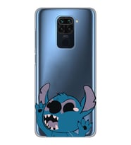 Xiaomi Redmi Note 9 Uyumlu Stitch Desenli Şeffaf Telefon Kılıfı
